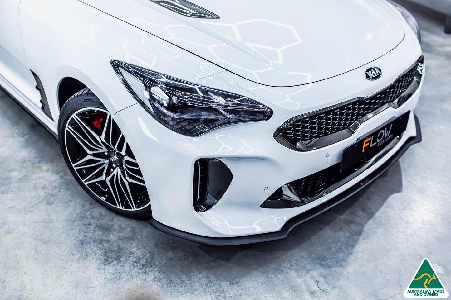 Flow Designs Stinger CK GT 2021-2022 Front Lip Splitter & Bumper Reinforcement Brackets