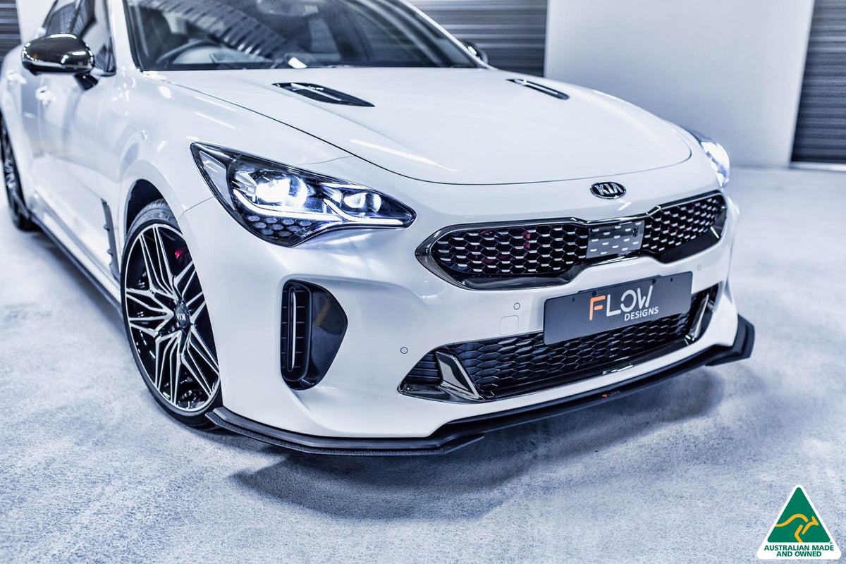Flow Designs Stinger CK GT Front Lip Splitter & Bumper Reinforcement Brackets