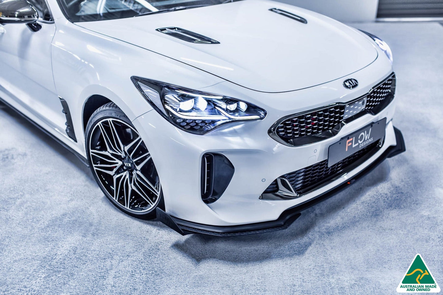 Flow Designs Stinger CK GT 2021-2022 Front Lip Splitter & Bumper Reinforcement Brackets