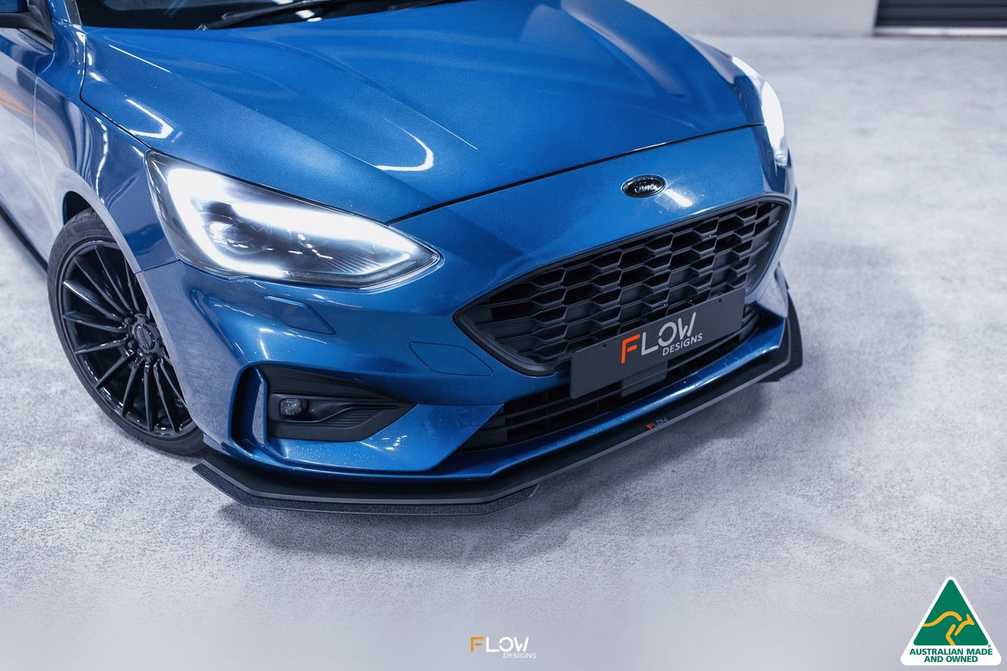 Flow Designs MK4 Focus ST-Line Front Lip Splitter Extensions (Pair)
