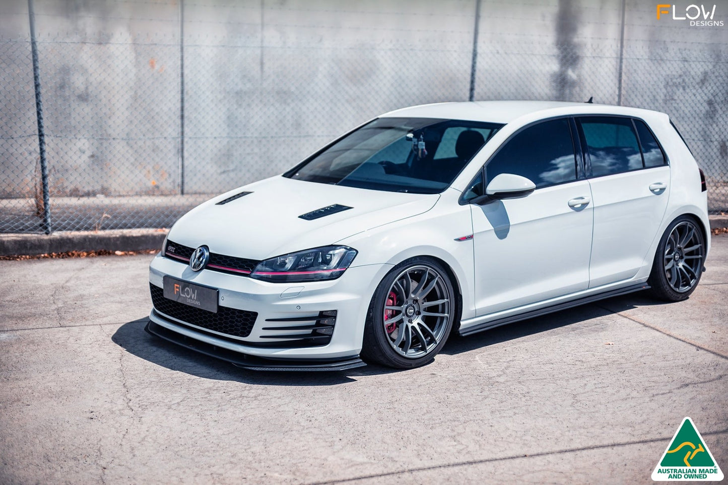 Flow Designs MK7 Golf GTI Side Skirt Splitters V3 (Pair)