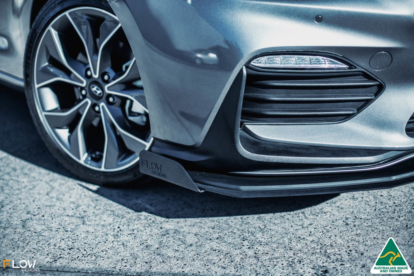 Flow Designs i30 N Line Hatch PD (2018-2023) Front Lip Splitter