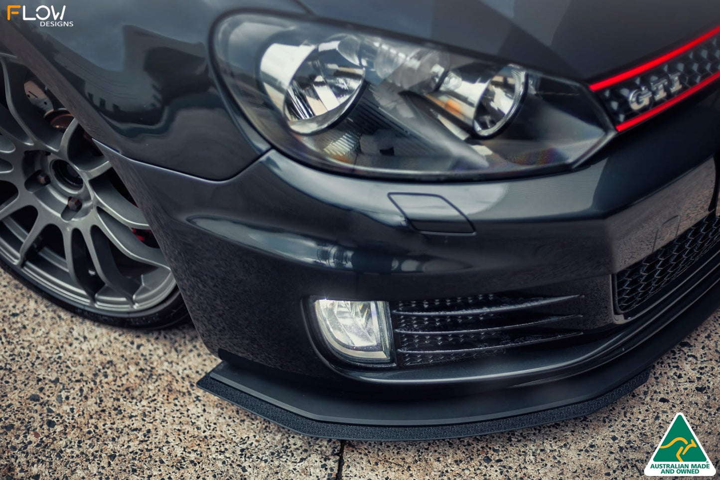 Flow Designs MK6 Golf GTI Front Lip Splitter V3