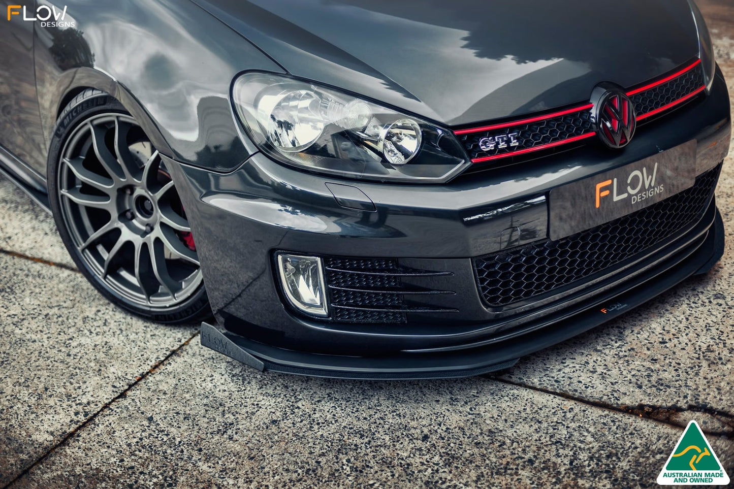 Flow Designs MK6 Golf GTI Front Lip Splitter V3