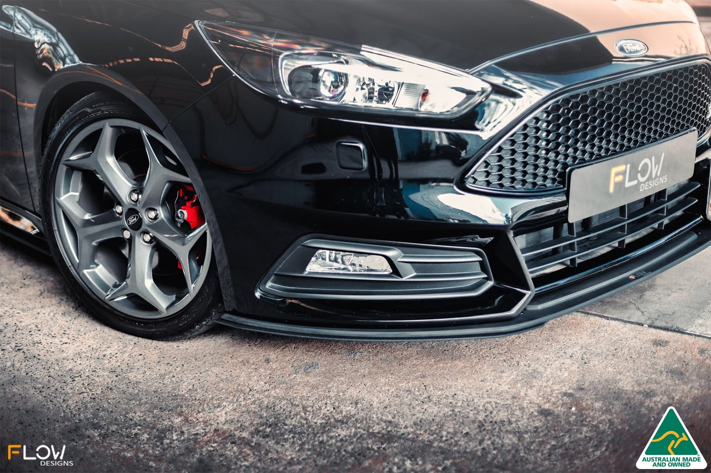 Flow Designs MK3.5 Focus ST (Facelift) Front Lip Splitter (2 Piece)