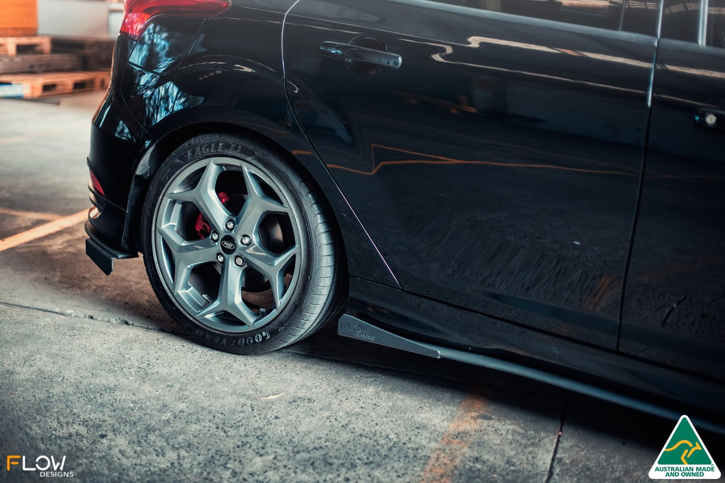 Flow Designs MK3.5 Focus ST (Facelift) Side Skirt Splitters (Pair)