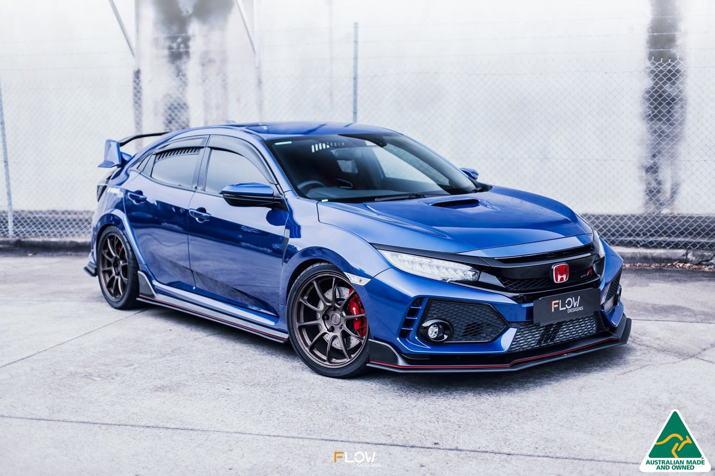 Flow Designs FK8 Civic Type R Side Skirt Splitters (Pair)
