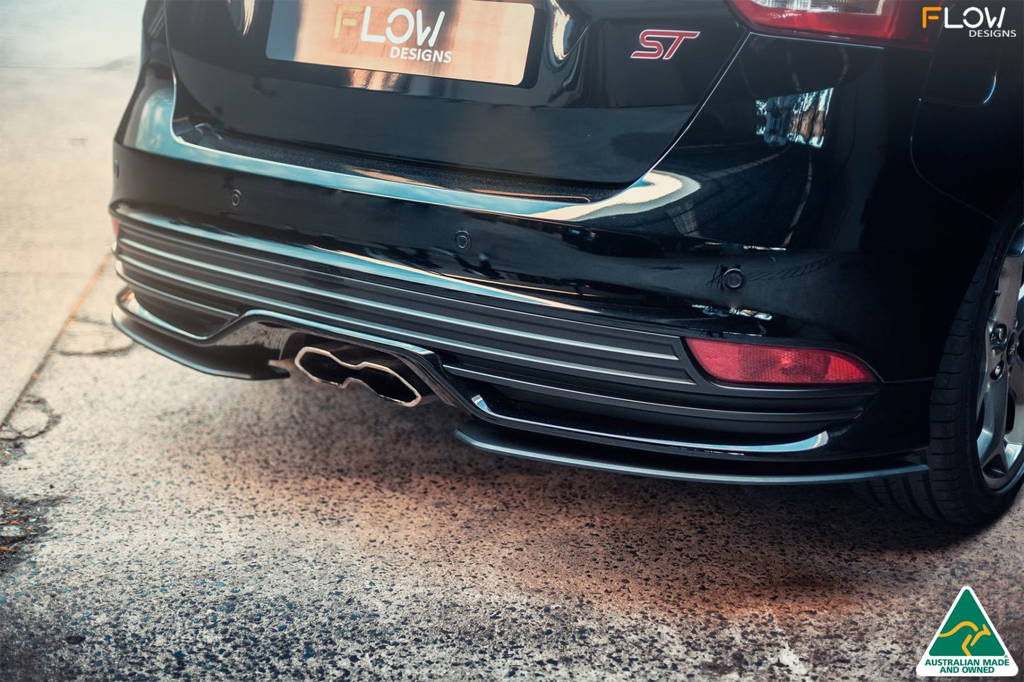 Flow Designs MK3.5 Focus ST (Facelift) Rear Spats Valance (Pair)