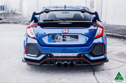 Flow Designs FK8 Civic Type R Flow-Lock Rear Diffuser