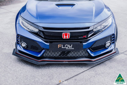 Flow Designs FK8 Civic Type R Front Lip Splitter