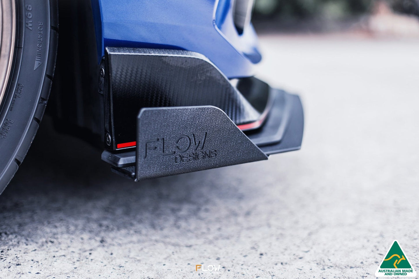 Flow Designs FK8 Civic Type R Front Lip Splitter Winglets (Pair)