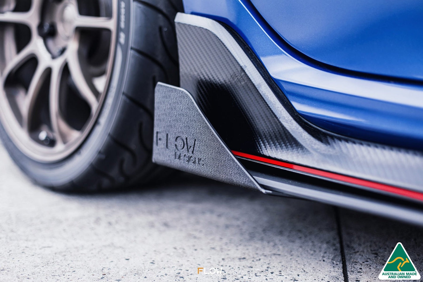 Flow Designs FK8 Civic Type R Side Skirt Splitters (Pair)