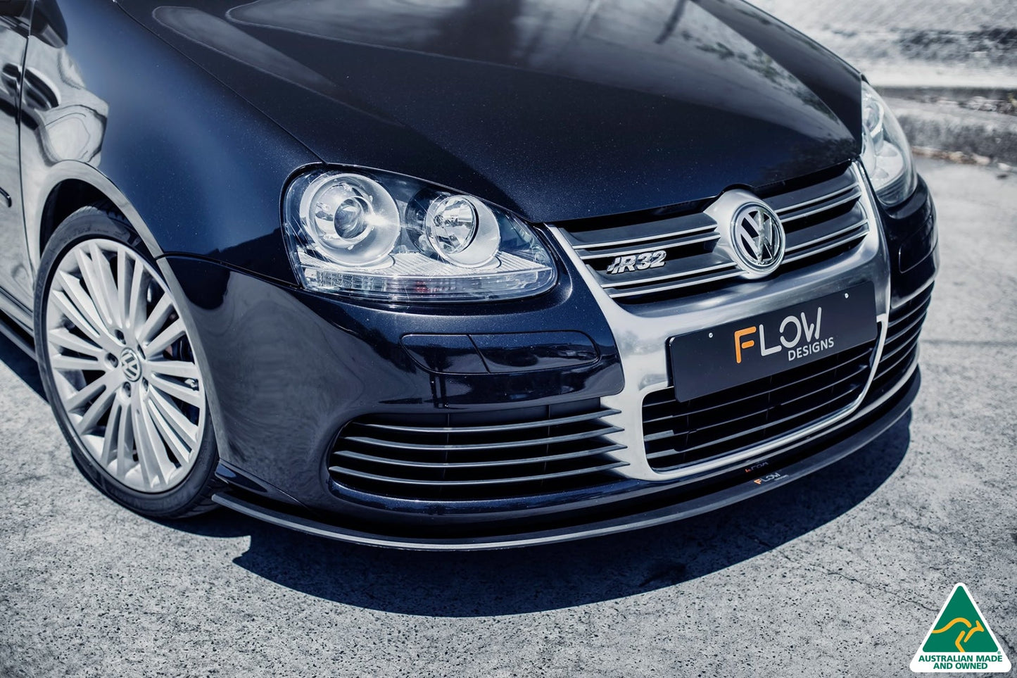 Flow Designs MK5 Golf R32 Front Lip Splitter
