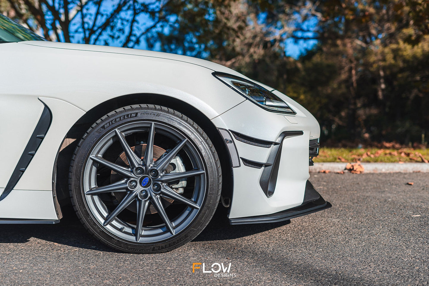 Flow Designs ZD8 BRZ Front Lip Splitter Extensions (Pair)