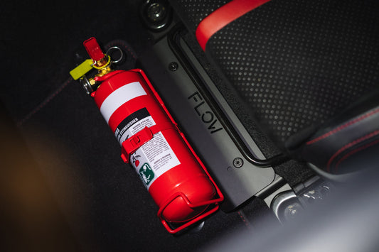Flow Designs ZN8 GR86 Adjustable Fire Extinguisher Bracket/Mount