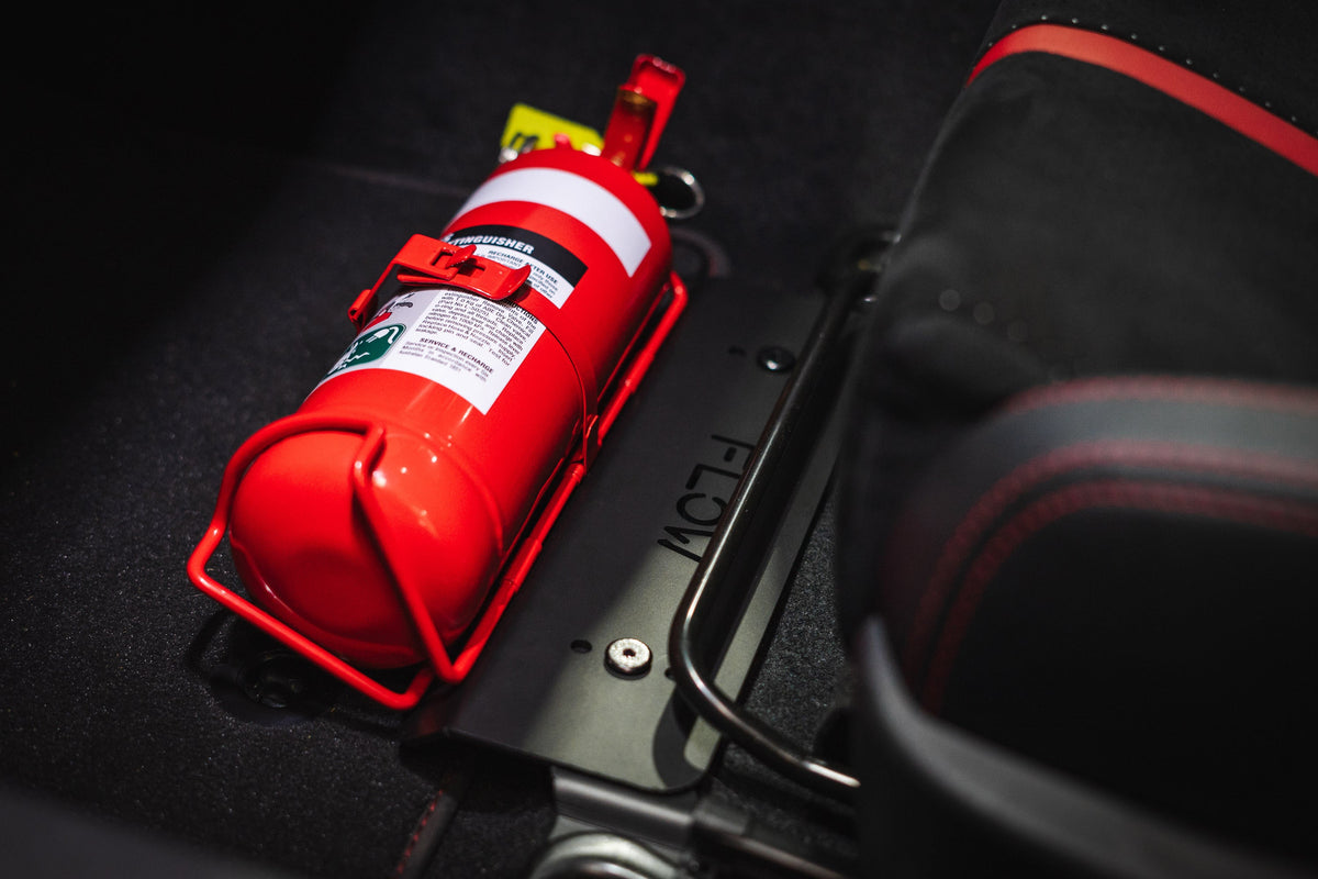 Flow Designs ZN8 GR86 Adjustable Fire Extinguisher Bracket/Mount