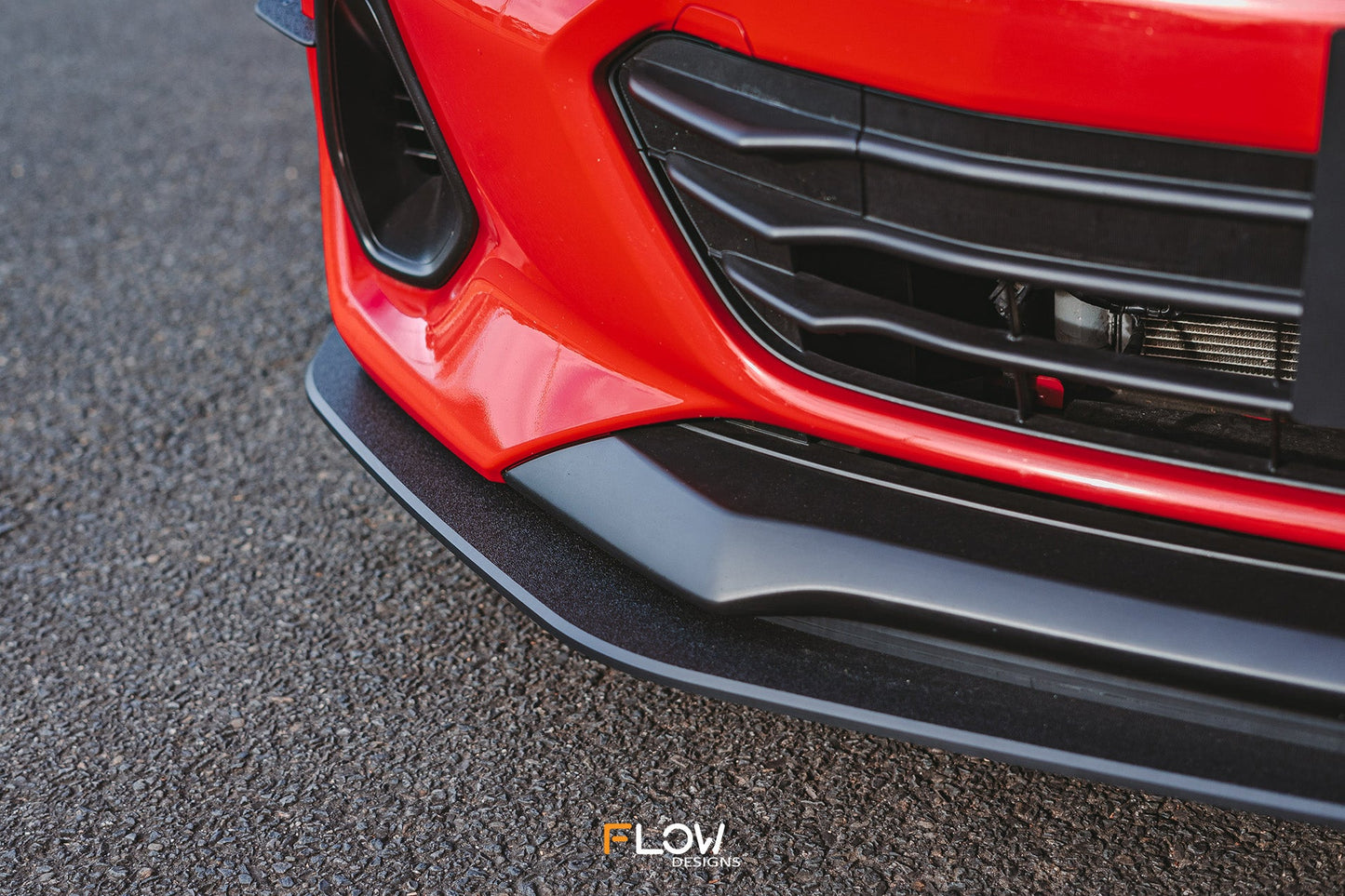 Flow Designs ZD8 BRZ Front Lip Splitter (TEXTURED)