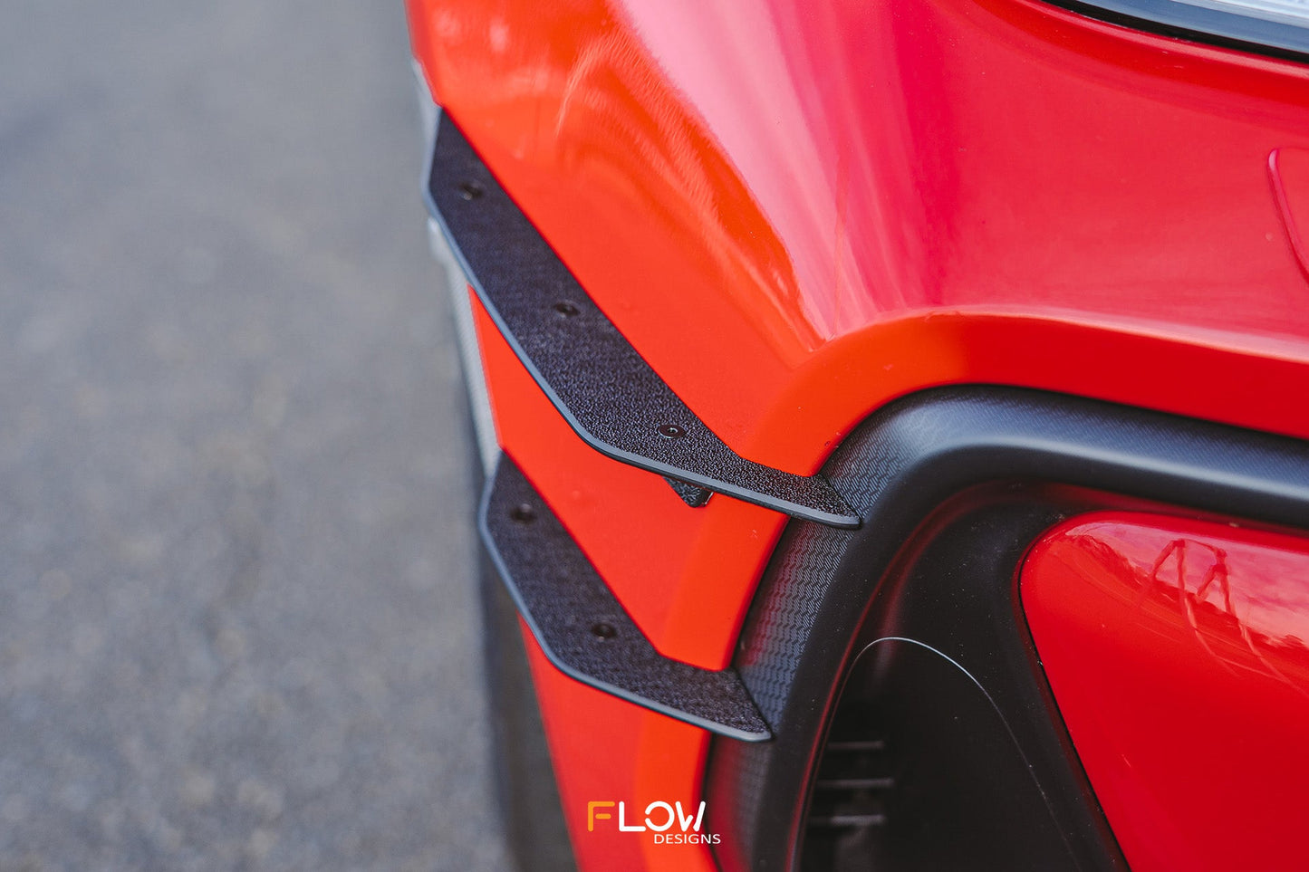 Flow Designs ZD8 BRZ Front Bumper Canards