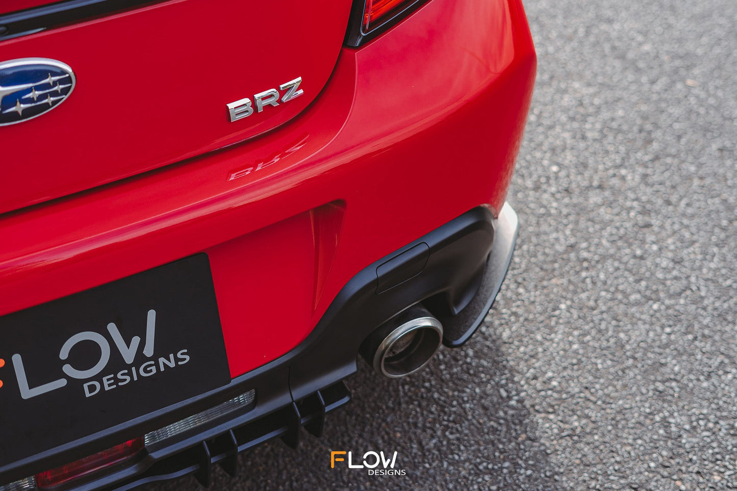 Flow Designs ZD8 BRZ Rear Spats (TEXTURED; Pair)