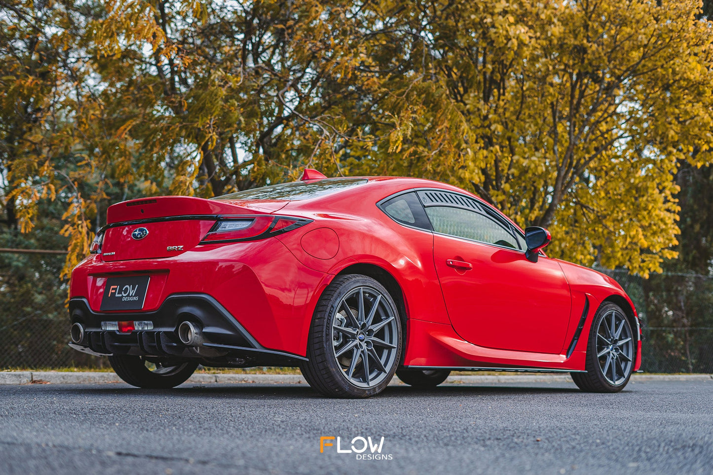 Flow Designs ZD8 BRZ Flow-Lock Rear Diffuser (TEXTURED)
