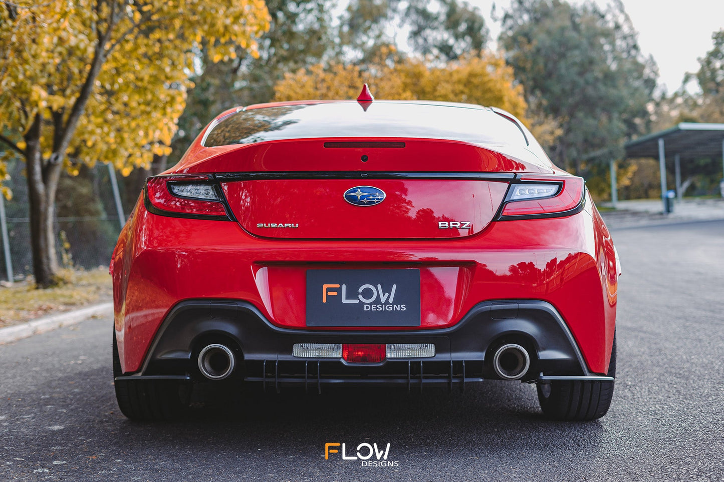 Flow Designs ZD8 BRZ Flow-Lock Rear Diffuser (TEXTURED)