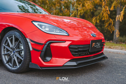 Flow Designs ZD8 BRZ Front Lip Splitter (TEXTURED)