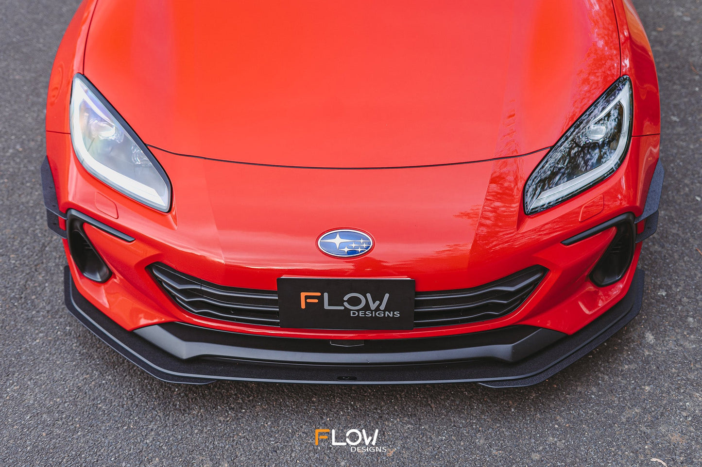 Flow Designs ZD8 BRZ Front Lip Splitter (TEXTURED)