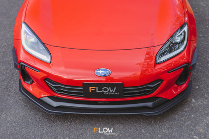 Flow Designs ZD8 BRZ Front Lip Splitter (TEXTURED)