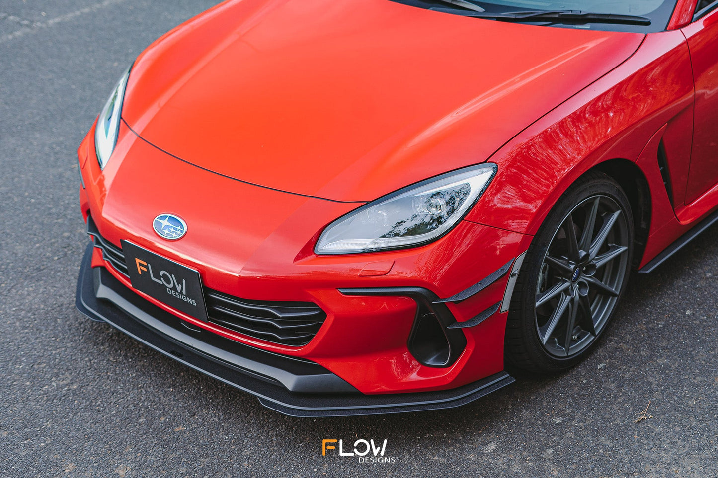 Flow Designs ZD8 BRZ Front Lip Splitter Extensions (Pair)
