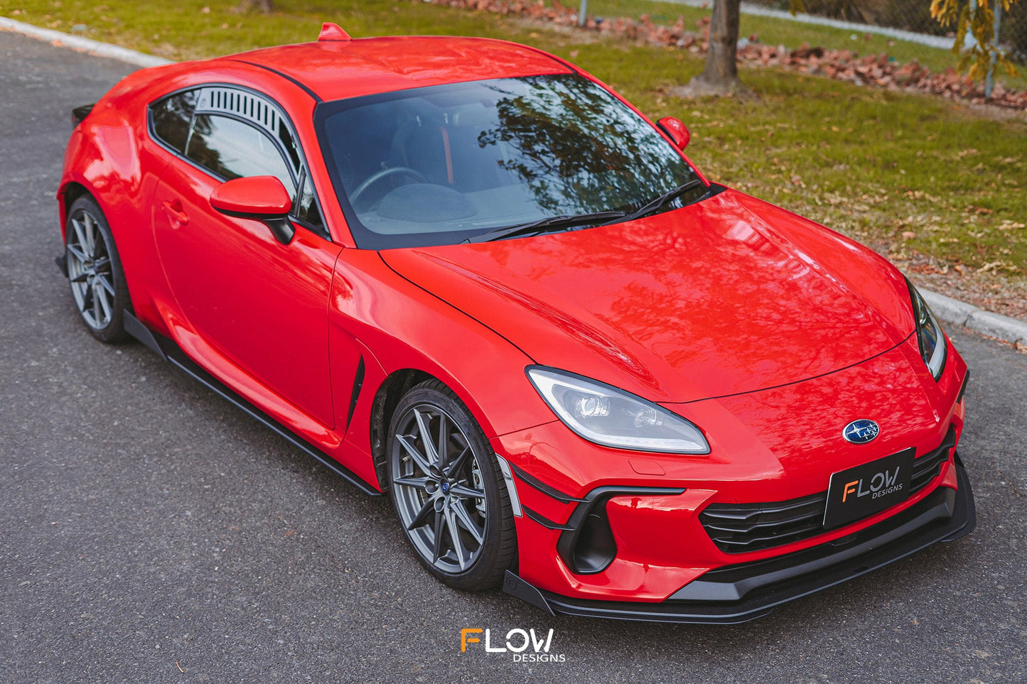 Flow Designs ZD8 BRZ Front Lip Splitter (TEXTURED)
