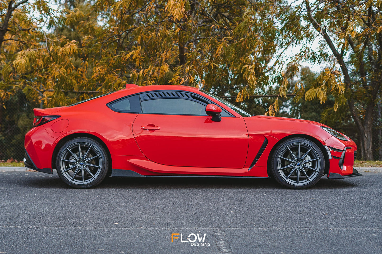 Flow Designs ZD8 BRZ Side Skirt Splitters (TEXTURED: Pair)