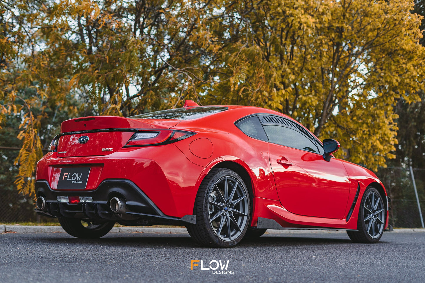 Flow Designs ZD8 BRZ Side Skirt Splitters (TEXTURED: Pair)