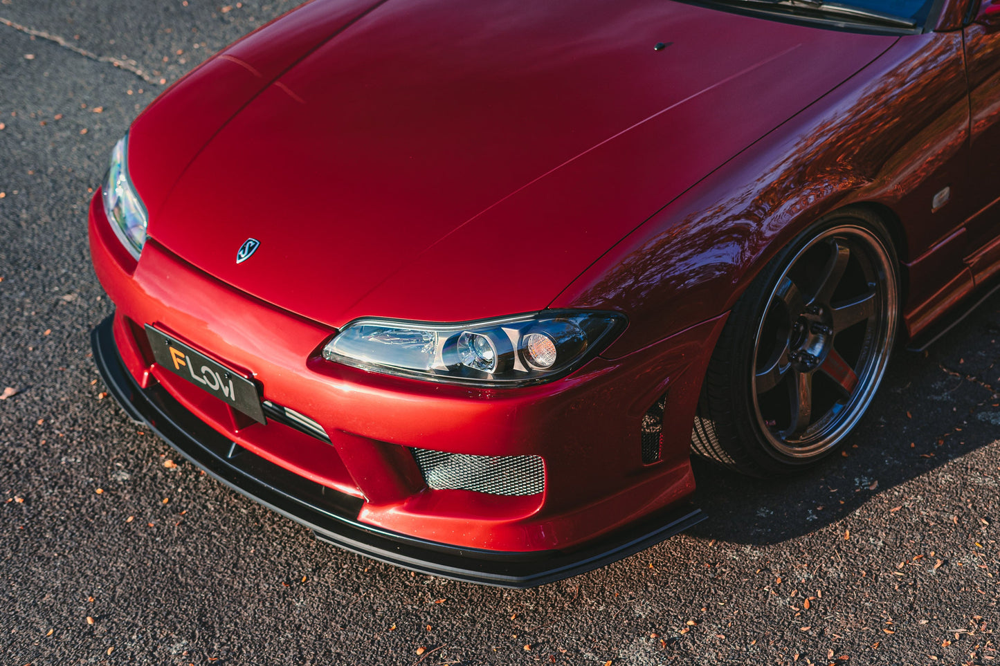 Flow Designs S15 / 200SX Aero Front Lip Splitter Extensions (Pair - For Aero Front Bar)