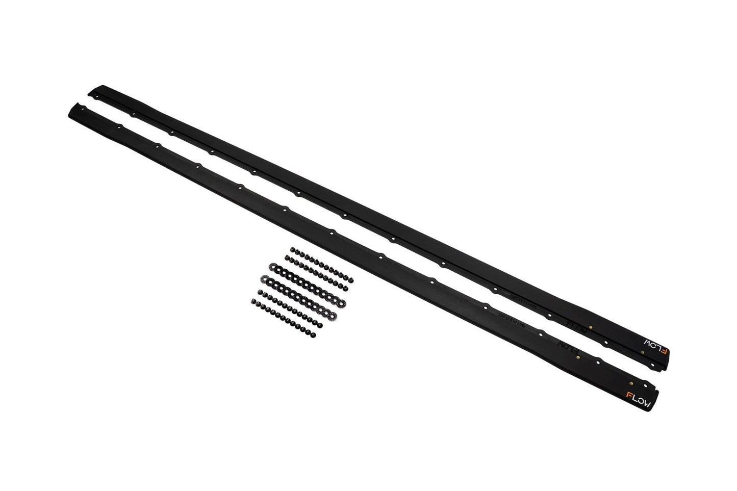 Flow Designs DEMO STOCK - AW Polo GTI Side Skirt Splitters (Pair) - TEXTURED MATTE BLACK