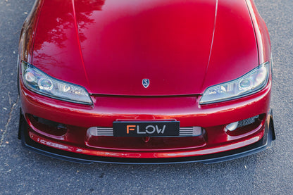 Flow Designs DEMO STOCK - S15 / 200SX Front Lip Splitter (For Standard Front Bar) - GLOSS BLACK