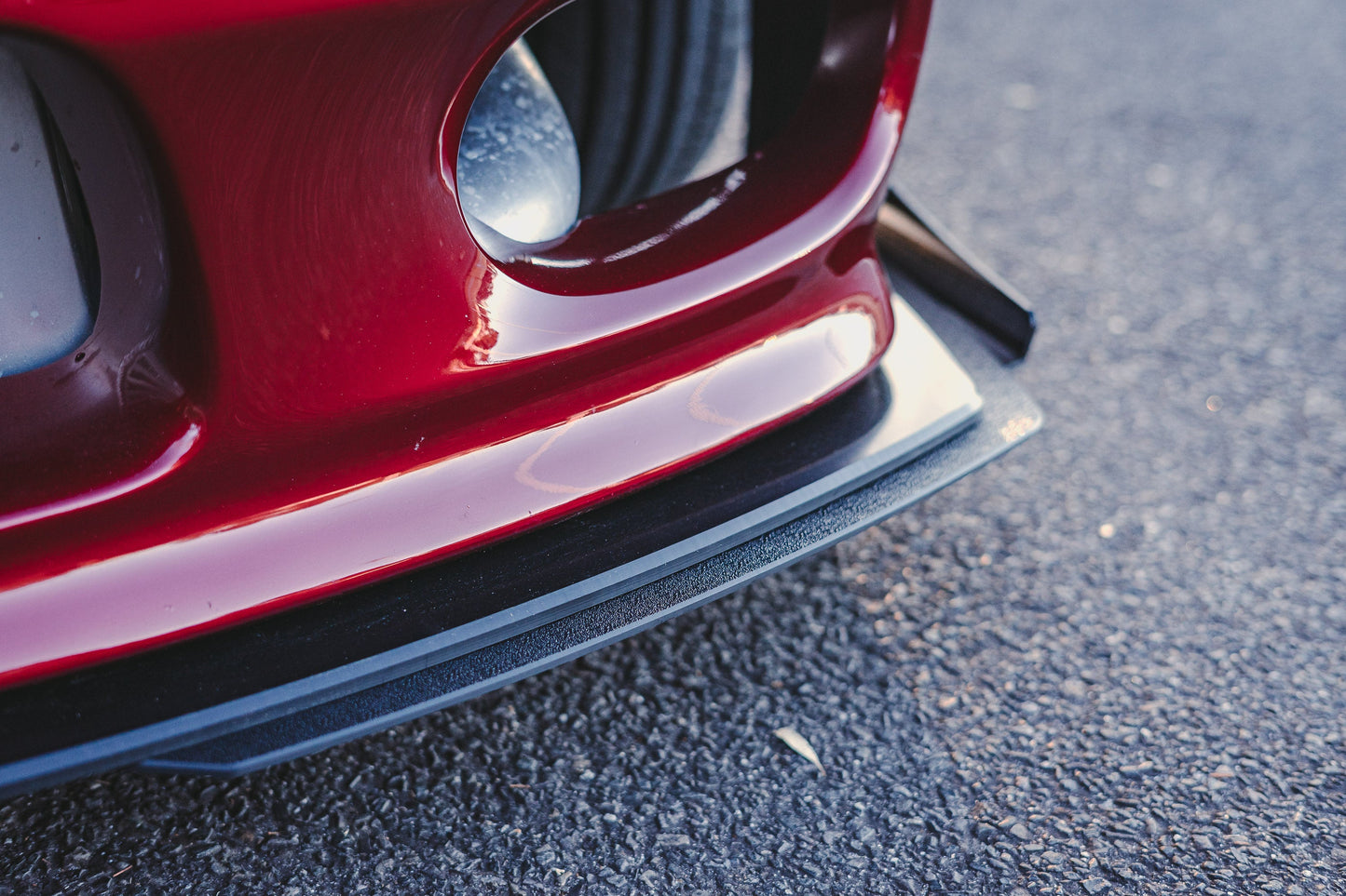 Flow Designs DEMO STOCK - S15 / 200SX Front Lip Splitter (For Standard Front Bar) - GLOSS BLACK
