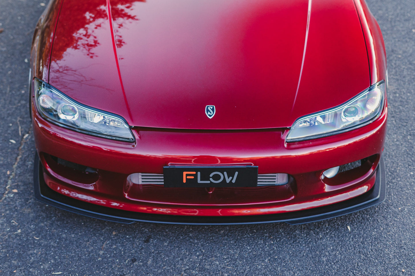 Flow Designs S15 / 200SX Front Lip Splitter Extensions (Pair - For Standard Front Bar)
