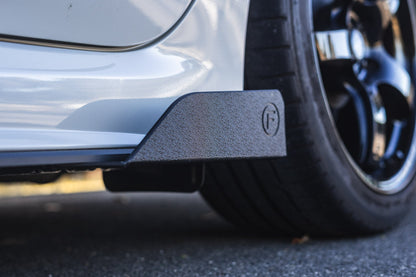 Flow Designs RETURNED STOCK - VA WRX & STI Side Skirt Splitters (Pair) - TEXTURED MATTE BLACK