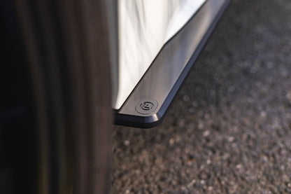 Flow Designs RETURNED STOCK - VA WRX & STI Side Skirt Splitters (Pair) - TEXTURED MATTE BLACK