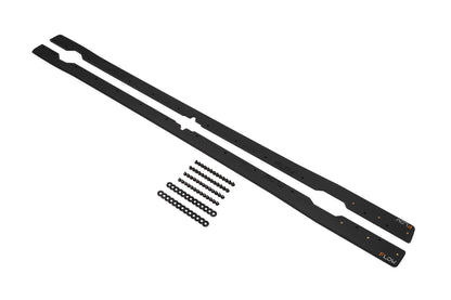 Flow Designs RETURNED STOCK - MK7.5 Golf R/7.5 Golf R Wagon Side Skirt Splitters (Pair) - GLOSS BLACK
