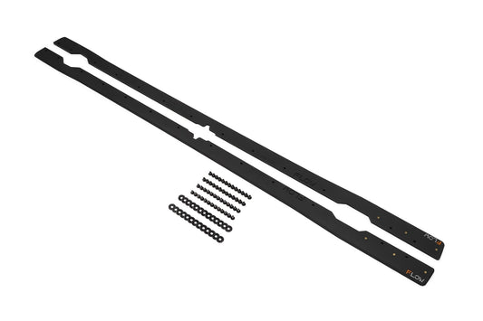 Flow Designs RETURNED STOCK - MK7.5 Golf R/7.5 Golf R Wagon Side Skirt Splitters (Pair) - GLOSS BLACK
