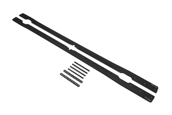 Flow Designs RETURNED STOCK - MK7.5 Golf R/7.5 Golf R Wagon Side Skirt Splitters (Pair) - GLOSS BLACK