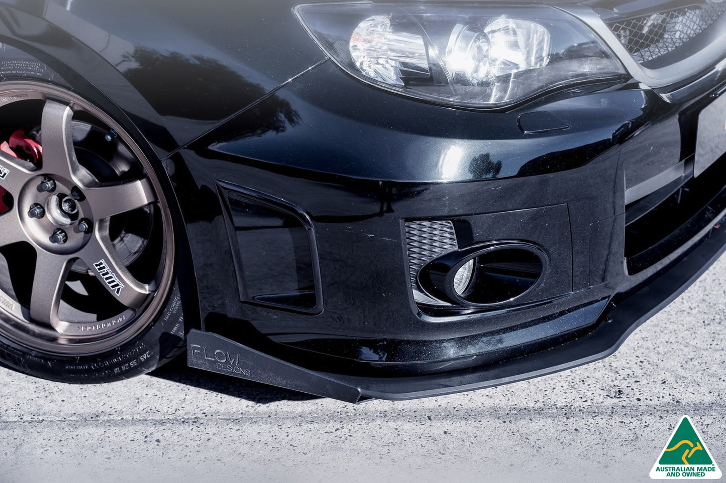 Flow Designs Impreza WRX / STI G3 Sedan FL Front Lip Splitter