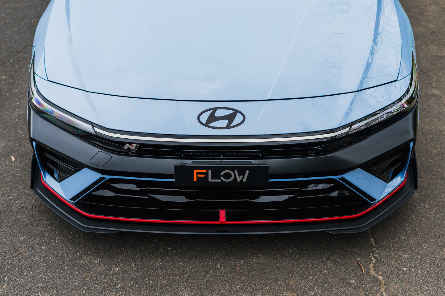 Flow Designs CN7 V2 i30N Sedan FL 2024+ Front Lip Splitter & Mounting Brackets (Pair)