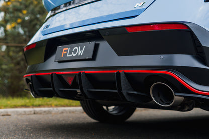 Flow Designs CN7 V2 i30N Sedan FL 2024+ Flow-Lock Rear Diffuser