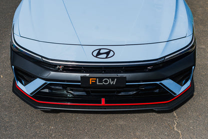 Flow Designs CN7 V2 i30N Sedan FL 2024+ Front Lip Splitter & Mounting Brackets (Pair)