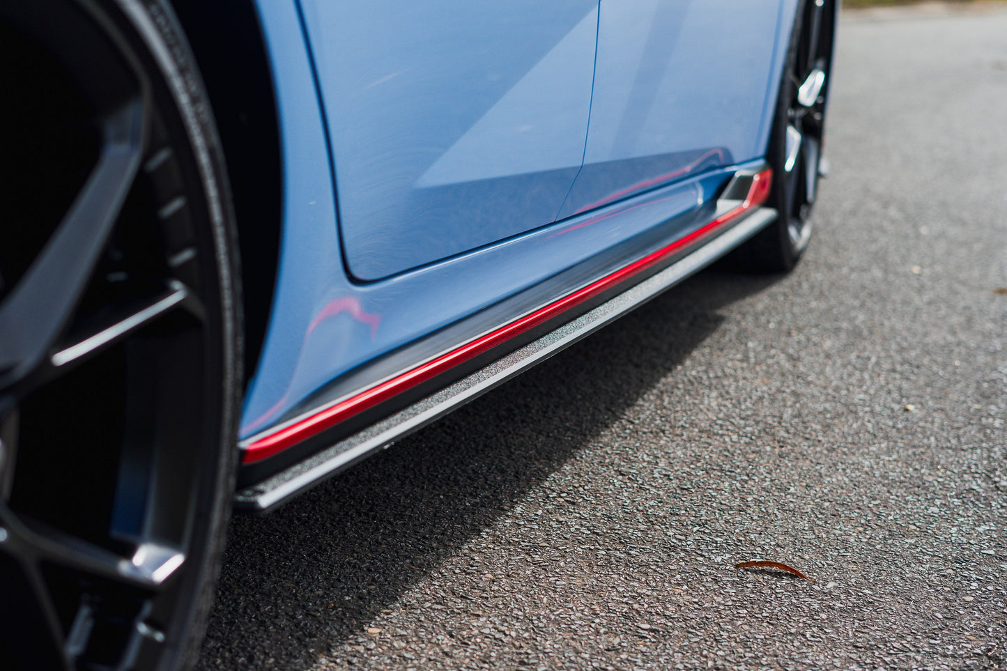 Flow Designs EX-DISPLAY - CN7 V2 i30N Sedan FL 2024 Side Skirt Splitters (Pair) - GLOSS BLACK