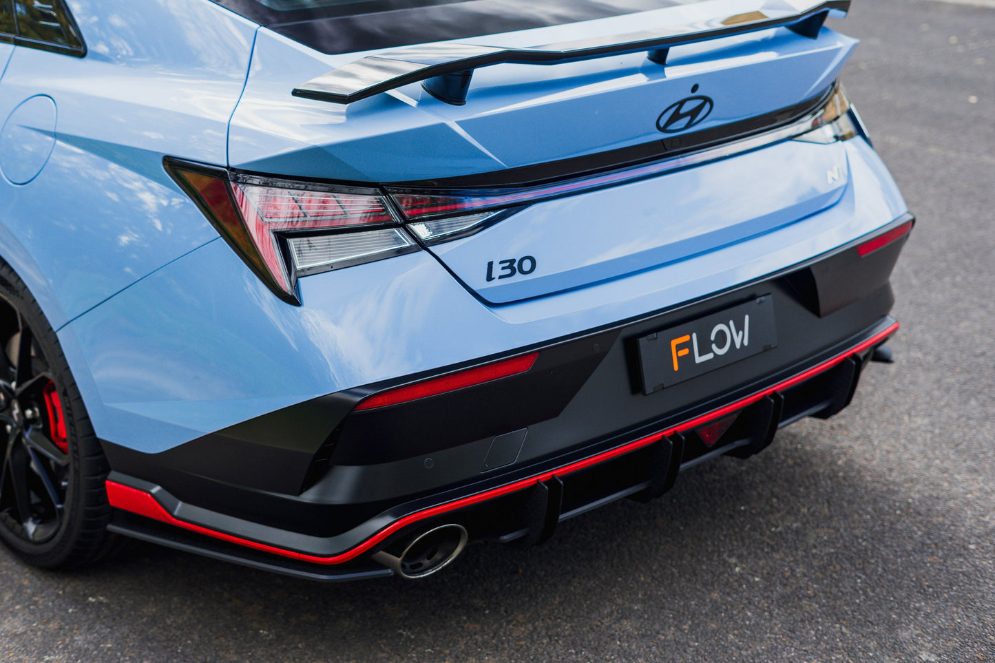 Flow Designs CN7 V2 i30N Sedan FL 2024+ Flow-Lock Rear Diffuser