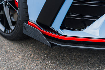 Flow Designs CN7 V2 i30N Sedan FL 2024+ Front Lip Splitter & Mounting Brackets (Pair)