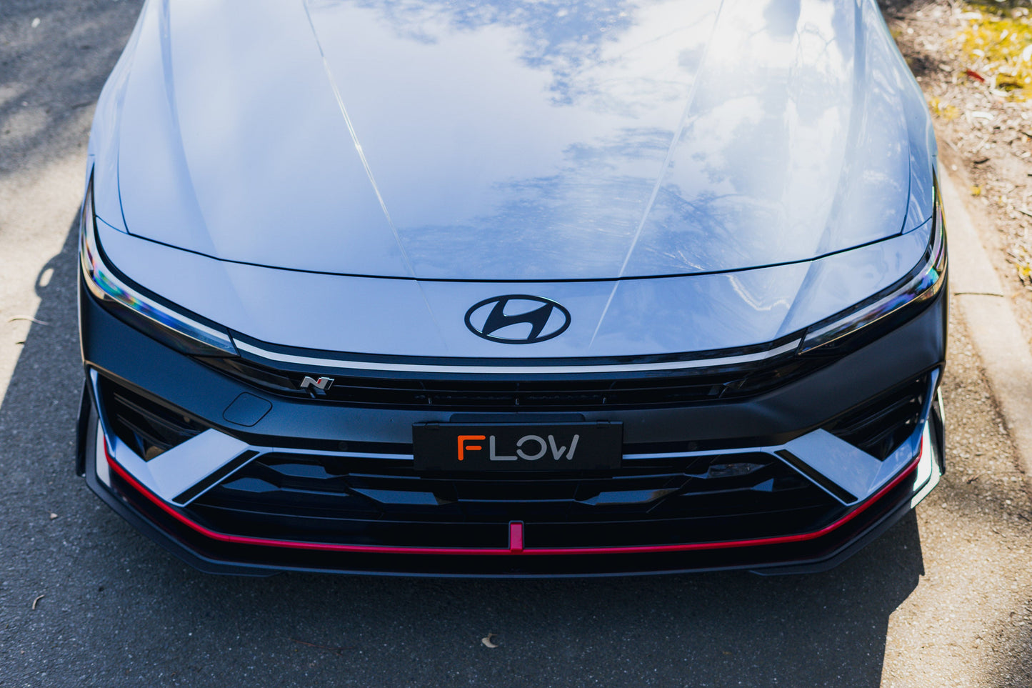 Flow Designs CN7 V2 i30N Sedan FL 2024+ Front Lip Splitter & Mounting Brackets (Pair)